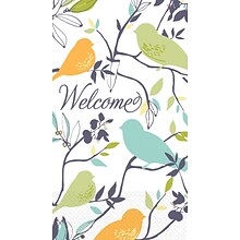 Amscan Welcome Birds 7.75 x 4.5 Eco-Friendly Guest Towels, 4/Pack, 16 Per Pack (530040)