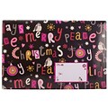 JAM Paper® Holiday Bubble Padded Mailers, Large, 10.5 x 16, Peace & Joy Christmas Design, 6/Pack (SS37LDM)