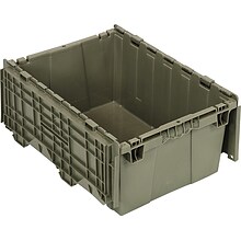 Quantum Storage Systems 9.50 Gallon Plastic Totes with Attached Lids