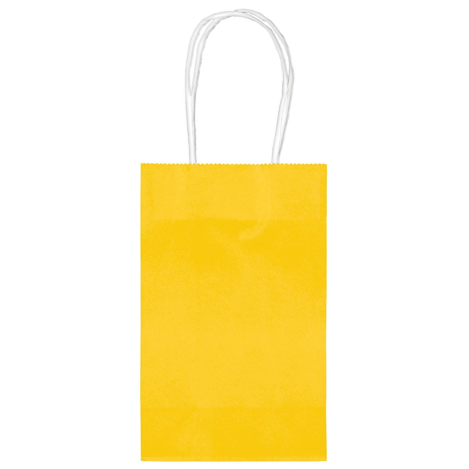 Amscan Kraft Paper Bag, 8.25 x 5.25, Yellow Sunshine, 4/Pack, 10 Bags/Pack (162500.09)