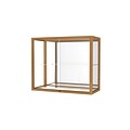 Waddell Heirloom 36W x 30H x 14D Wall or Top Case, Mirror Back, Honey Maple Finish