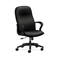 HON HON2071WP40T Gamut Fabric-Upholster Executive High-Back Office/Computer Chair, Fixed Arms, Black