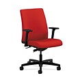 HON HONIT103CU66 Ignition Fabric-Upholstered Low-Back Office/Computer Chair, Adjustable Arms, Tomato