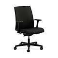 HON HONIT202CU10 Ignition Fabric-Upholstered Low-Back Office/Computer Chair, Adjustable Arms, Black