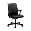 HON HONIT202UR10 Ignition Low-Back Office/Computer Chair, Adjustable Arms, Black Polyurethane Fabric