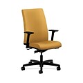 HON Ignition HONIW114NR26 Fabric Mid-Back Office/Computer Chair, Adjustable Arms, Mustard