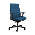 HON HONLWU2ANR90 Endorse Collection Fabric-Upholster Mid-Back Office/PC Chair, Adj. Arms, Regatta