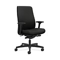 HON HONLWU2ANT10 Endorse Collection Black Fabric Mid-Back Office/Computer Chair, Adjustable Arms