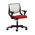 HON HONMT10FCU66 Motivate Ilira -Stretch Onyx Shell Tomato Mesh Back Office/PC Chair with Adj. Arms
