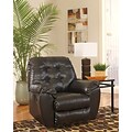 Flash Furniture Signature Design by Ashley Alliston Rocker Recliner in Chocolate DuraBlend