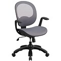 Flash Furniture Mesh Mid-Back Swivel Task Chair with Seat Slider and Ratchet Back, Gray (CSYAPIGY)