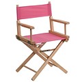 Flash Furniture Standard-Height Directors Chair, Pink (TYD02PK)