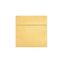 LUX Self Seal Square Envelope, 8 x 8, Gold Metallic, 50/Box (8565-07-50)