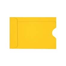LUX Credit Card Sleeve 2 3/8 x 3 1/2, 50/Box, Sunflower (LUX-1801-12-50)