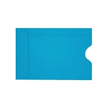 LUX Credit Card Sleeve 2 3/8 x 3 1/2, Pool Blue, 250/PK (1801-102-250)