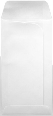 LUX Currency Envelope, 3 3/4 x 7, White, 500/Box (LDI-24WW-500)