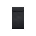 LUX Peel & Seal Self Seal #5 Coin Envelope, 3 1/8 x 5 1/2, Midnight Black, 1000/Box (LUX-512CO-B-1