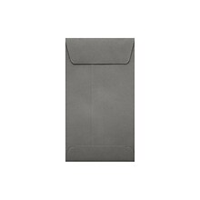 LUX® #5 1/2 Coin Envelopes with Peel and Stick; 3 1/8H x 5 1/2W, Smoke Gray, 250Pk (512CO-22-250)