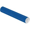 LUX® 2 x 12 Mailing Tubes; Blue, 50/PK (BP-P2012B-50)