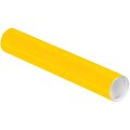 LUX® 2D x 12L Mailing Tubes; Sunflower Yellow, 250/Pack (BP-P2012Y-250)