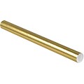 LUX® 2 x 24 Mailing Tubes; Gold Metallic, 1000/PK (BP-P2024GO-1M)