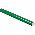 LUX® 2 x 24 Mailing Tubes; Holiday Green, 250/PK (BP-P2024G-250)