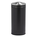 Commercial Zone Products® Precision Series® Imprinted 360 Metal 25gal Waste Receptacle, Black (781401)