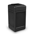 Commercial Zone Products® PolyTec Series 42gal Square Trash Can, Black (732101)