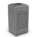 Commercial Zone Products® PolyTec Series 42gal Square Trash Can, Gray (732103)