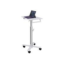 Ergotron ® StyleView ® White Metal S-Tablet Cart (SV10-1800-0)