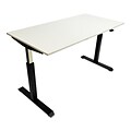 Alera® Pneumatic Height-Adjustable Table BASE ONLY, Black