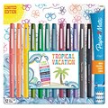 Paper Mate Flair Tropical Vacation Pen, Assorted Colors, Medium, 12/pack