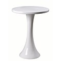 Kenroy Home Snowbird Accent Table Gloss White Finish (65012WH)