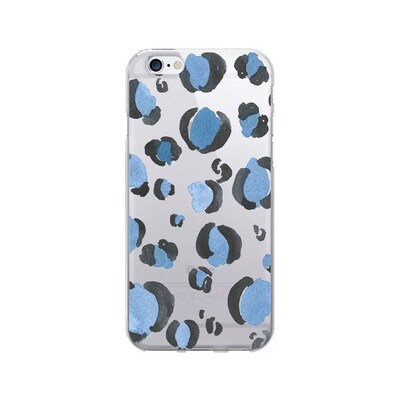 OTM Artist Prints Clear Phone Case for Use with iPhone 5/5S; Spotted Indigo (IP5V1CLR-ART-04)