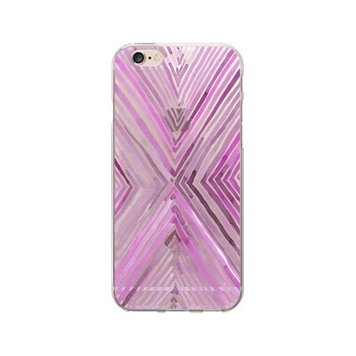 OTM Artist Prints Clear Phone Case for Use with iPhone 5/5S; X Warm Plum (OP-IP5V1CLR-ART01-04)