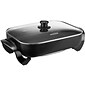 Brentwood® 16" Non-Stick Electric Skillet With Glass Lid; Black