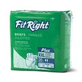 FitRight® Plus Clothlike Briefs, 2XL (60 - 69), 80/Pack