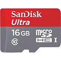 SanDisk ® SDSQUNC-016G-AN6MA Ultra ® Class 10 16GB microSDHC Memory Card