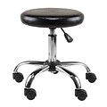 Winsome Cushion Seat Swivel Stool, 22, Black and Chrome (93720)