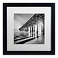 Trademark Fine Art ''Pier and Shadows'' by Moises Levy 16" x 16" White Matted Black Frame (ALI1119-B1616MF)