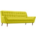 Modway Response 89W Fabric Sofa, Green (EEI-1788-WHE)