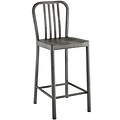 Modway Chime 19.5H Fabric Counter Stool, Silver (EEI-2040-SLV)