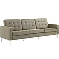 Modway Loft 91.5L Fabric Sofa, Gray (EEI-2052-OAT)