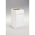 Heartland Cabinetry Keystone 18 1 Drawer/Door Base Cabinet B18; White (8020015P)