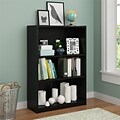 Altra Core 3 Shelf Bookcase; Black Ebony Ash (9424026PCOM)