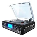 boytone  Home Turntable System with Cassette Player and Speakers; Black (BT-19DJB-C)