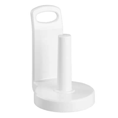 InterDesign Paper Towel Holder for Kitchen Countertops, White (35901)
