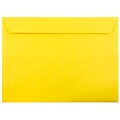 JAM Paper Booklet Envelope, 9 x 12, Yellow, 250/Box (5156775H)