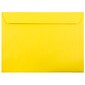 JAM Paper 9 x 12 Booklet Colored Envelopes, Yellow Recycled, 25/Pack (5156775)