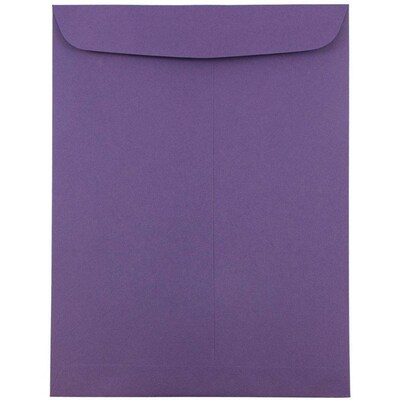JAM Paper 9 x 12 Open End Catalog Envelopes, Dark Purple, 10/Pack (51287430D)